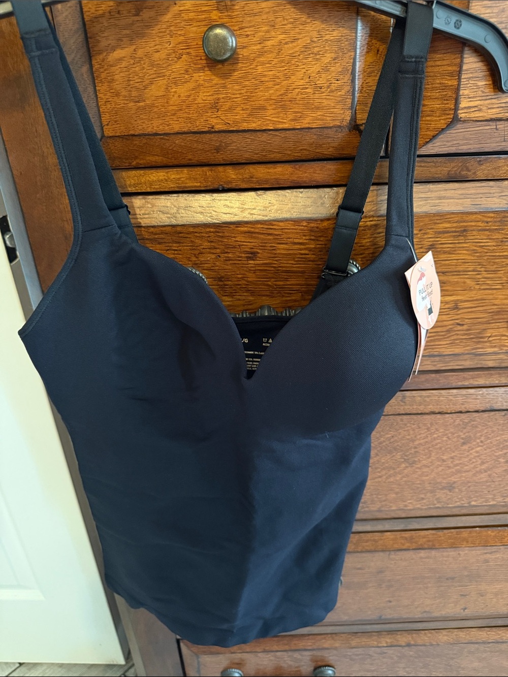 Shapermint Black Seamless Shaping Tank with Built-In Cups New with Tags